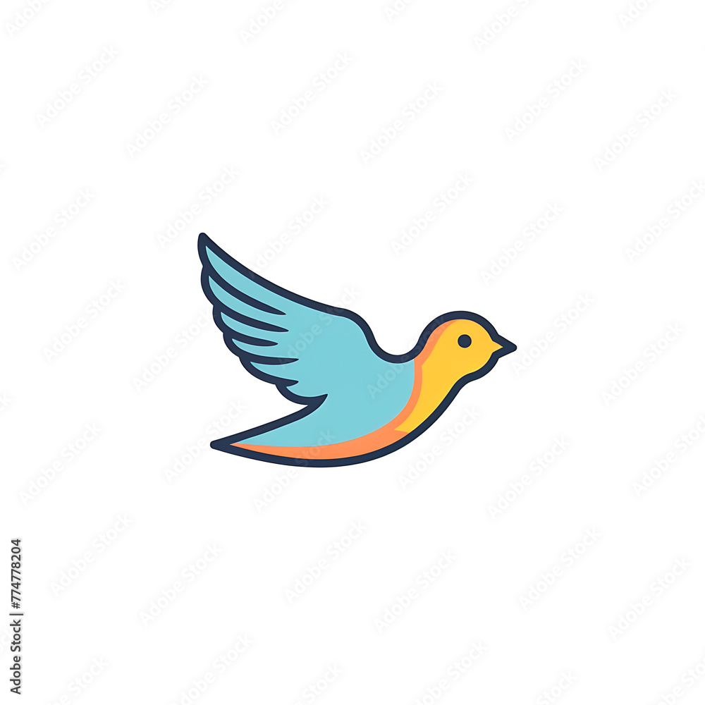 Dove icon on white background d lineal vector icon Dove icon on white background d lineal vector icon