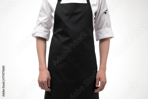 black apron mockup photo