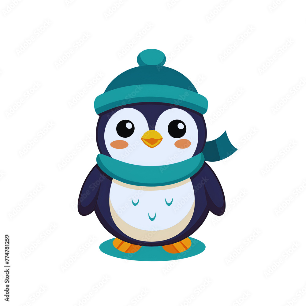 Cute penguin happy 3D render illustration Cute penguin happy 3D render illustration