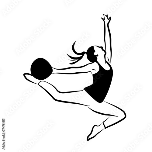 Gymnaste et Danseuse à la balle