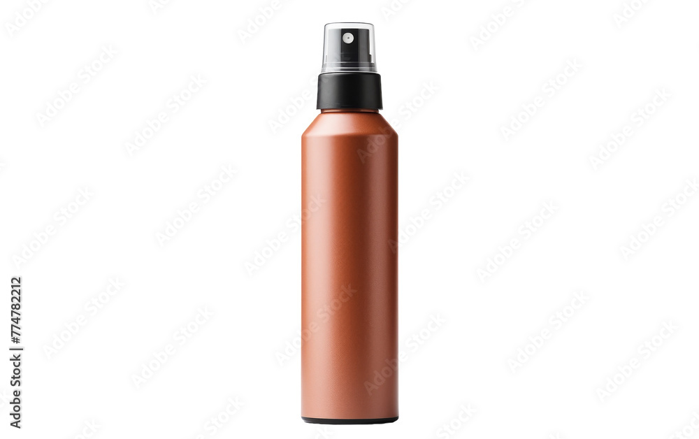 A copper bottle with a black cap gleams in the light A copper bottle with a black cap gleams in the light