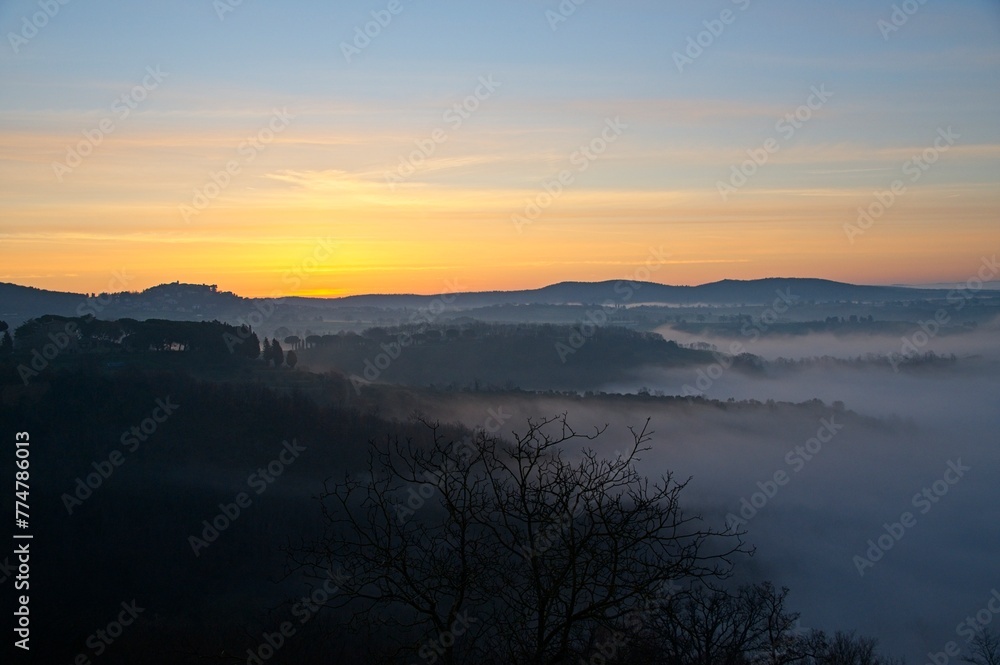 Sunset Over Umbria, Italy March 2024