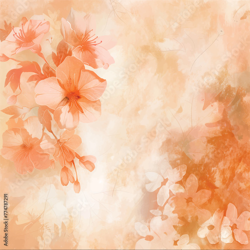 Canvas Print A slightly opaque background of peachy tones for invitation card