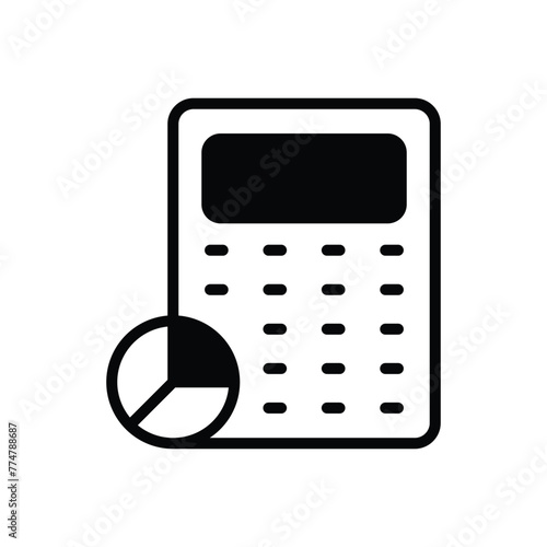 Statistics Calculator vector icon
