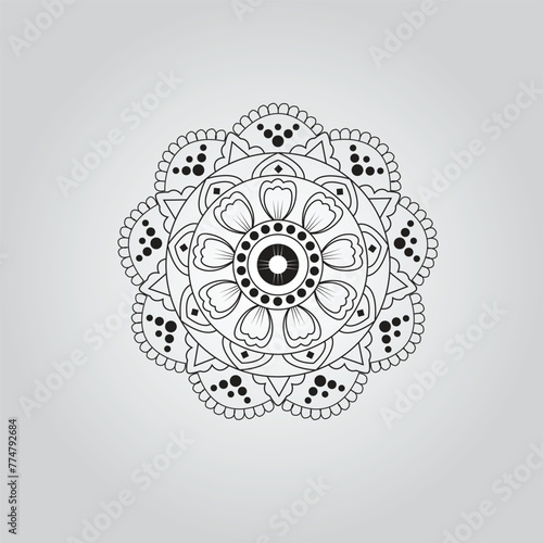 Mandala Luxury ornament, Creative design photo