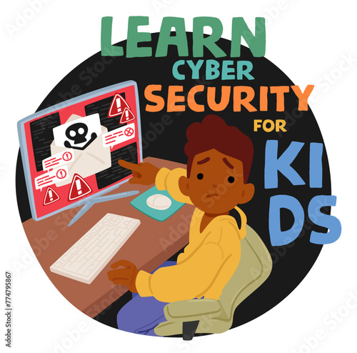 Kid Learn Cyber Security, Developing Skills To Understand The Importance Of Privacy, Responsible Behavior