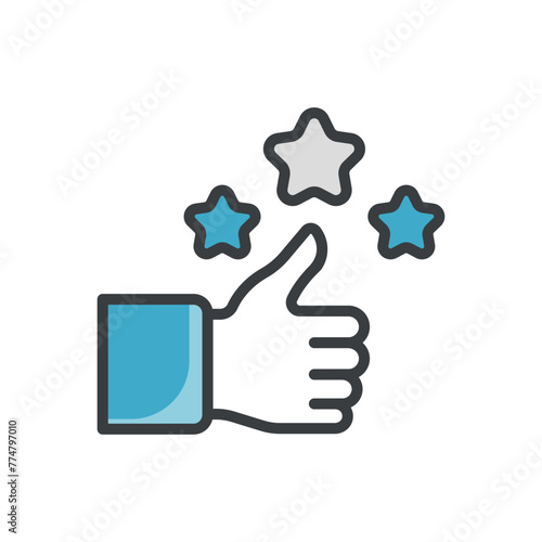 Positive Experience vector icon