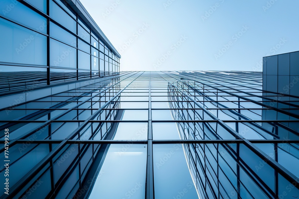 Fototapeta premium Modern Skyscraper With Numerous Windows