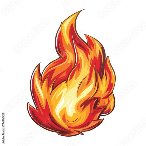 Vibrant fire art depiction.
