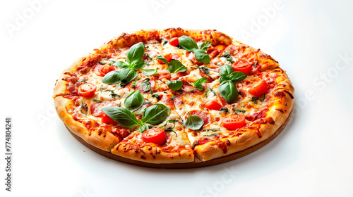 Pizza on isolated background