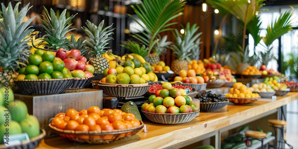 Variety of Fruits on Table