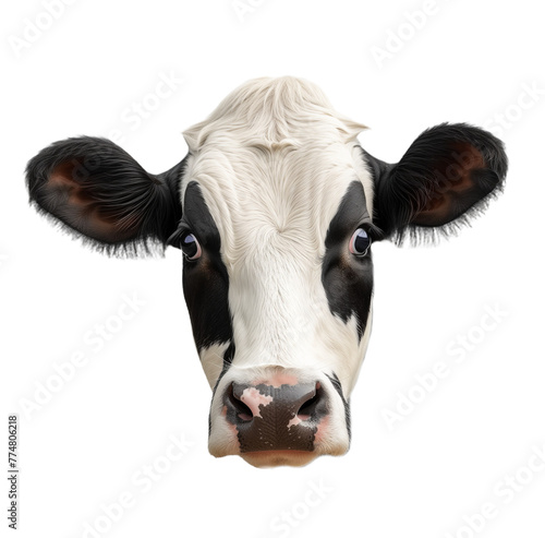 Cow's Head on transparant background