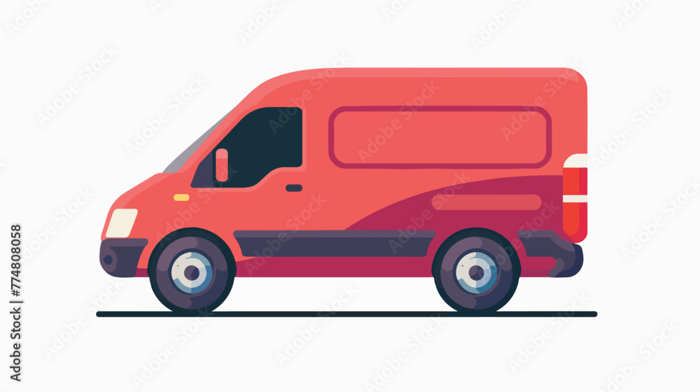 Delivery vector icon flat vector isolated on white background