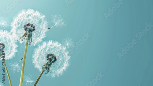 Greeting Card and Banner Design for Social Media or Educational Purpose of National Dandelion Day Background