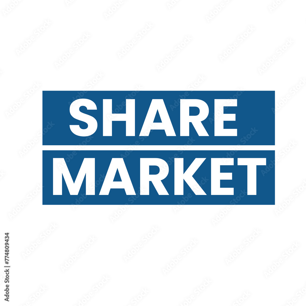 Share market typography