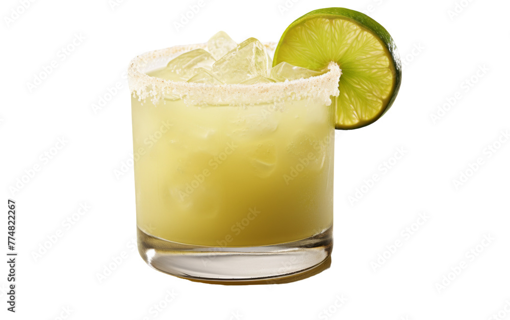 Close-up of a drink with a lime slice resting on the rim, evoking a refreshing and zesty feel Close-up of a drink with a lime slice resting on the rim, evoking a refreshing and zesty feel