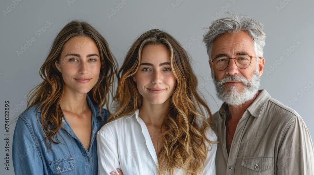 Portrait of a successful business team looking at the camera and smiling. Portrait of a successful business team looking at the camera and smiling.