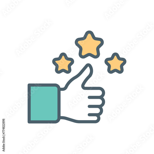 Positive Experience vector icon