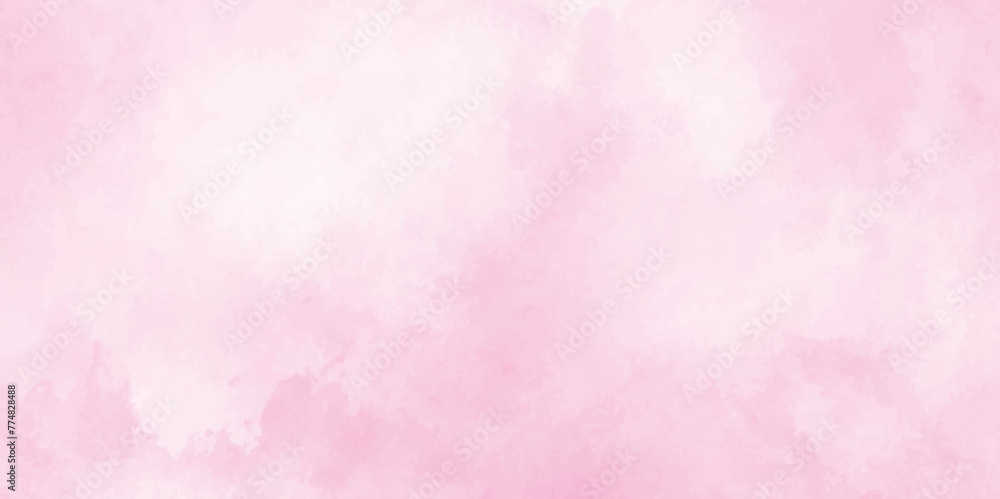white paper texture background with cloudy stains, white marble painted watercolor texture with pink stone and whiter background with puffy smoke, white background illustration.	