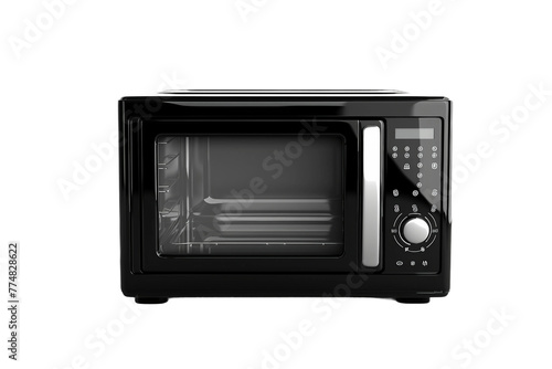 Microwave Oven On Transparent Background.