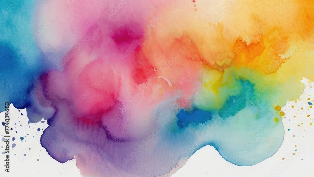 Abstract colorful watercolor background for graphic design