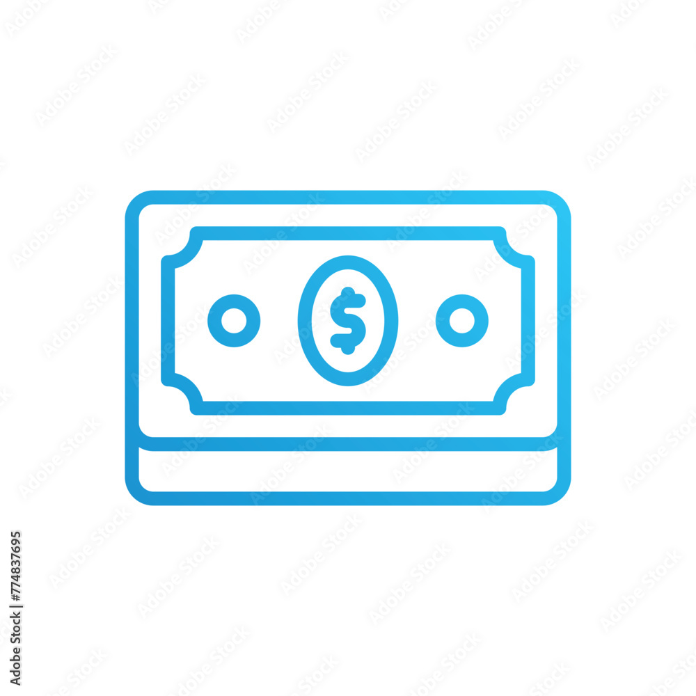 Banknote vector icon Banknote vector icon