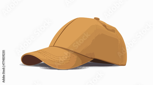 Cap isolated on white background flat vector isolated