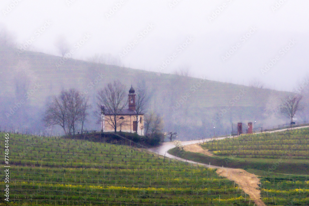 Fototapeta premium the town of Canale, in the Italian province of Cuneo
