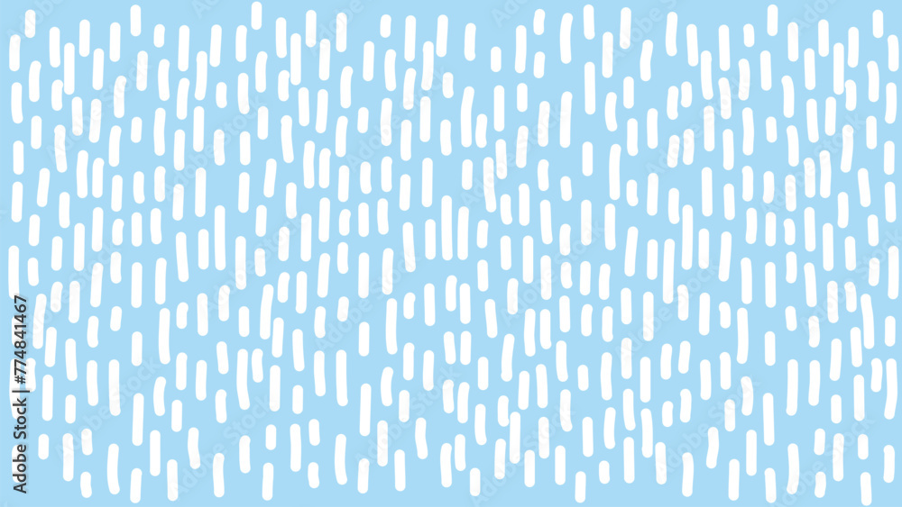 Dynamic pattern of white rain on a blue background. Abstract modern vector texture for your design. Summer rain illustration with rounded lines. Dynamic pattern of white rain on a blue background. Abstract modern vector texture for your design. Summer rain illustration with rounded lines.
