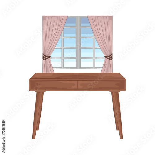 Illustration of desk 