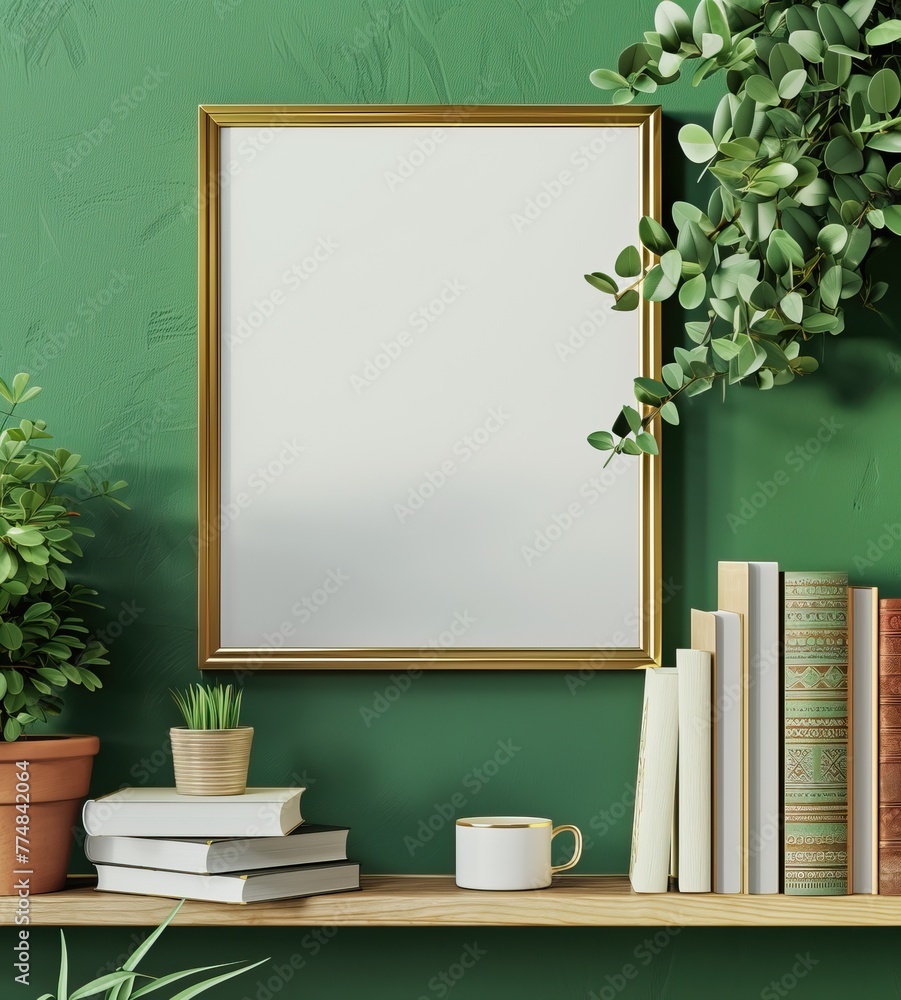 Frame Mockup for prints, poster, living room decoration Frame Mockup for prints, poster, living room decoration