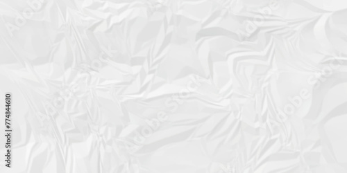 	
White wrinkly backdrop paper background. panorama grunge wrinkly paper texture background, crumpled pattern texture. paper crumpled texture. white fabric crushed textured crumpled.