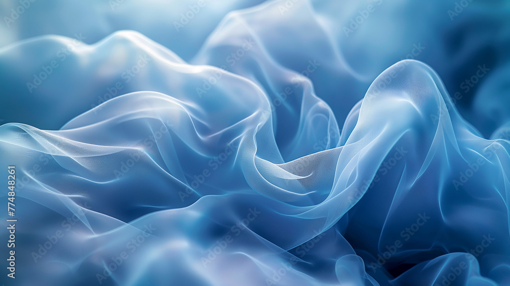 Obraz premium Blue wavy background.