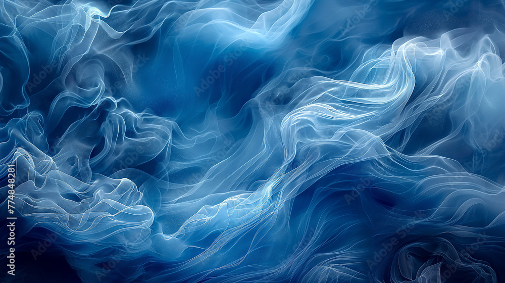 Blue wavy background. Blue wavy background.