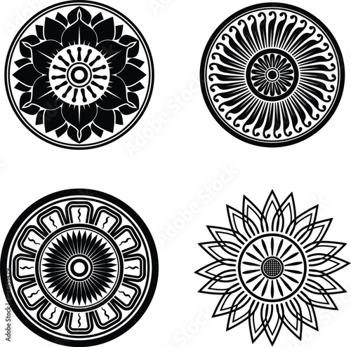 Lotus vector design, Sri Lanka style flower