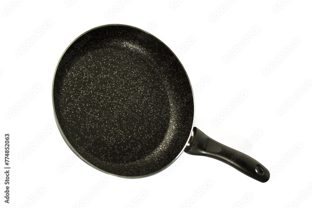Metal Frying Pan:On a white, wooden insulated background. A place for the text.Ceramic coating with non-stick coating: Kitchen utensils;Cooking for chefs in the kitchen. Metal Frying Pan:On a white, wooden insulated background. A place for the text.Ceramic coating with non-stick coating: Kitchen utensils;Cooking for chefs in the kitchen.