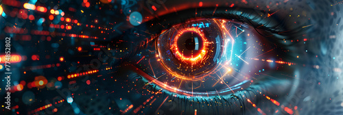 Cybernetic Eye Wonder Robotic Vision Techno-Optic Marvel background