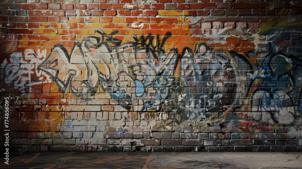 Fototapeta premium graffiti on the wall