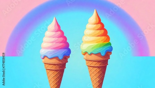 Ice-Cream-Cone-Flat-Vector-Groovy-Lofi-Isolated-On (3)