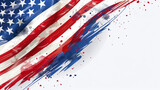 American flag. Independence Day in the United States. 4th of July, Global Celebrations, independence day public holiday