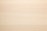 Light ash veneer wooden surface background. Closeup. Empty place for text. Top down view.
