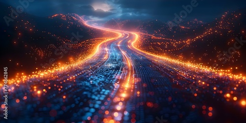 Navigating the Intersection of Digital Pathways and Biometric Gateways: Understanding IAM's Role in Access Decisions. Concept Digital Pathways, Biometric Gateways, Identity and Access Management