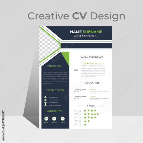 Clean Modern Resume and Cover Letter Layout Vector Template for Business Job Applications, Minimalist resume cv template, Resume design template, cv design, multipurpose resume design.