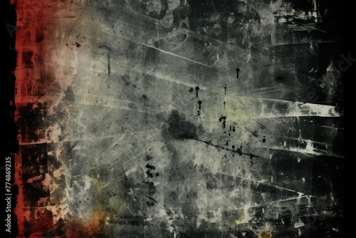 Abstract Grunge Texture with Red and Black
