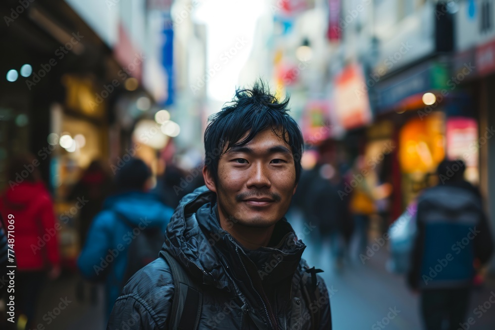 Unidentified Chinese man in Hong Kong. Hong Kong is one of the most popular tourist destinations in the world.