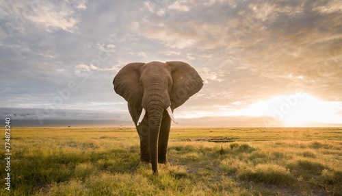 elephant in amboseli national park wyoming photo