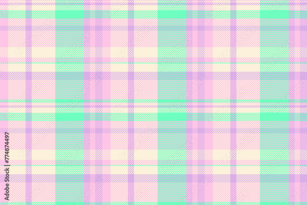 Background textile vector of tartan seamless fabric with a plaid pattern check texture.