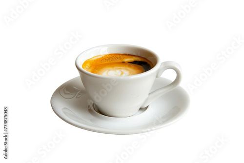 Espresso Cup On Transparent Background.