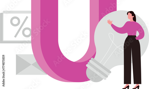 The girl has an idea.