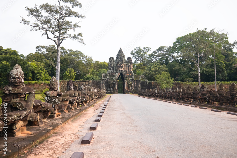Gate to the temple of Angkor Wat - Siem Reap, Cambodia